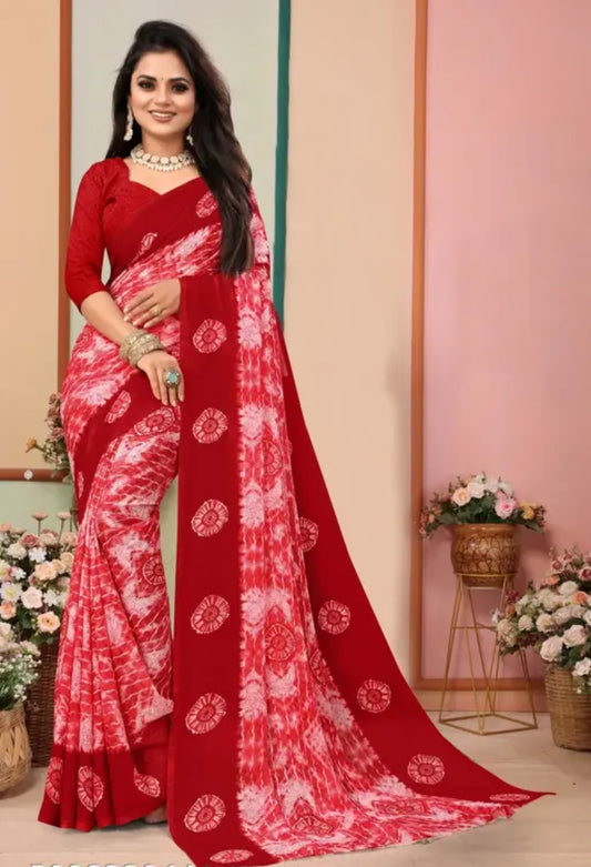 Bollywood style printed saree