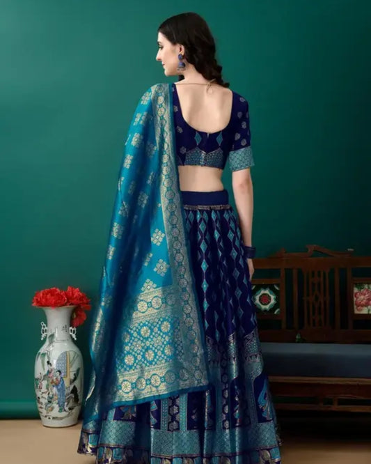 Banarasi silk lehenga