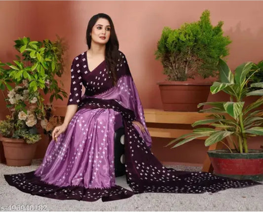 Chiffon silk saree