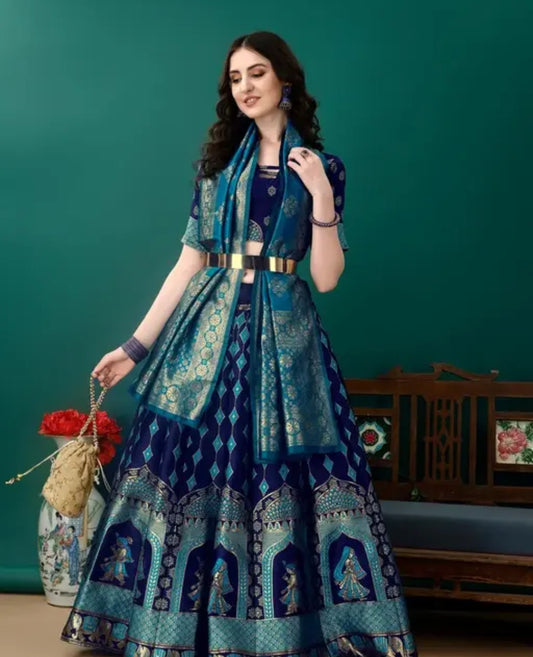 Banarasi silk lehenga