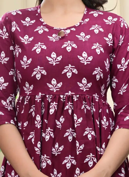 Women printed kurti