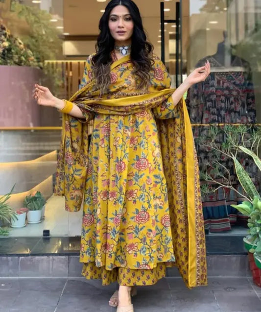 Kurti pallazo dupatta set