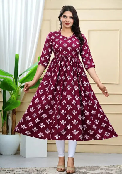 Women printed kurti